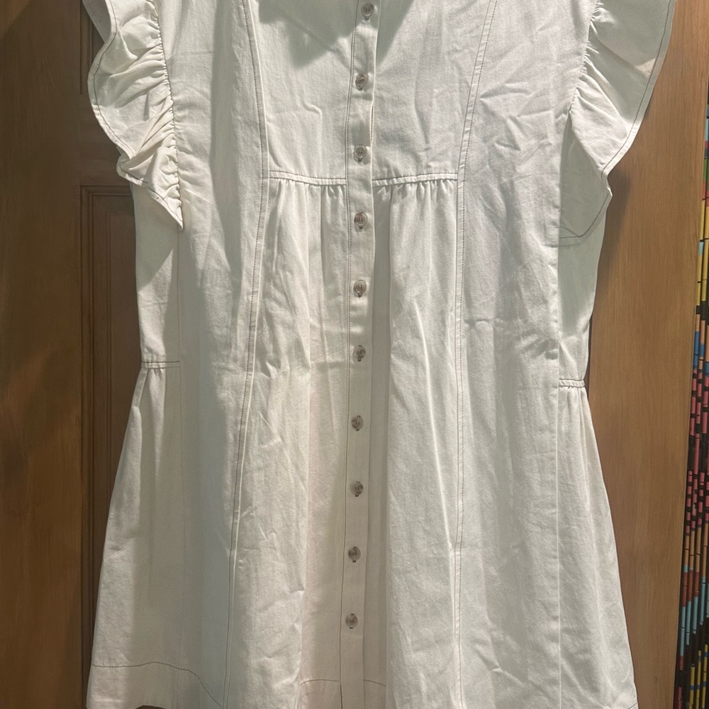 Entro cream colored dress.